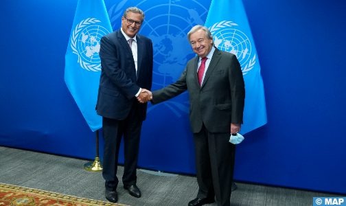 الجمعية العامة الأممية الـ77.. استقبال أخنوش في نيويورك من طرف الأمين العام للأمم المتحدة