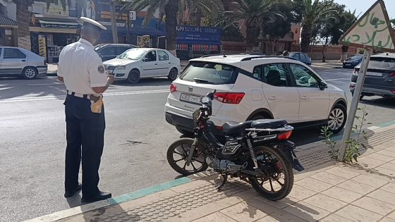 بنسليمان.. الأمن الوطني يواصل حملاته ضد الدراجات النارية المخالفة